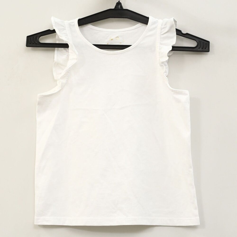 Lilly Pulitzer Kids Girls Top Sleeveless Tank Ruffle Trendy M 6-7 Years 288700